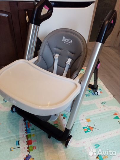 Стул для кормления Nuovita orbita серый