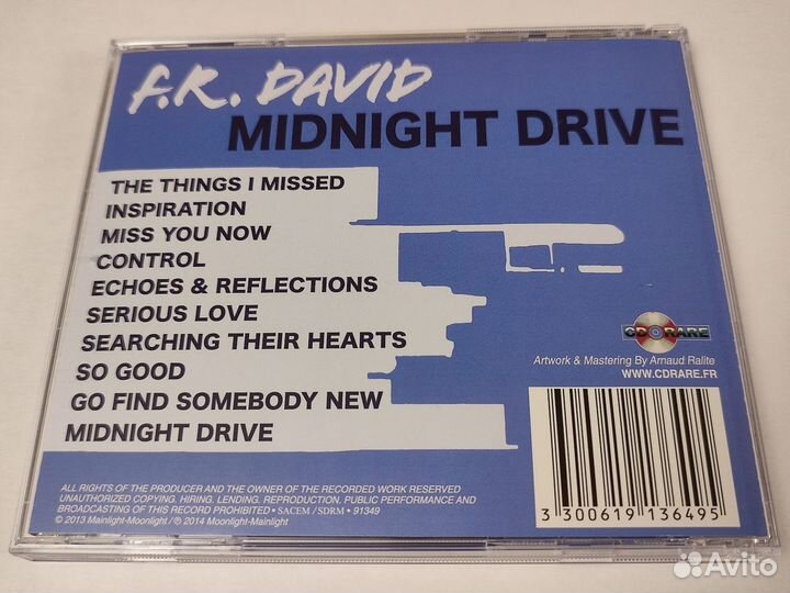 Cd F.R.David - Midnight Drive