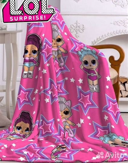 Плед детский плюшевый