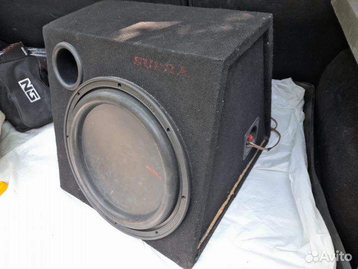 Сабвуфер автомобильный + усилитель supra