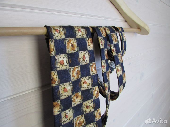 Marks & Spencer мужской шёлковый галстук с узором