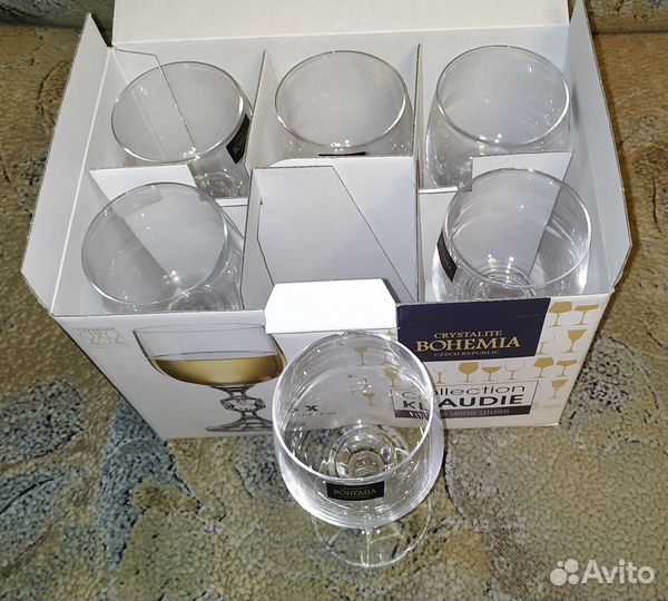 Новый набор-фужеры Вohemia 