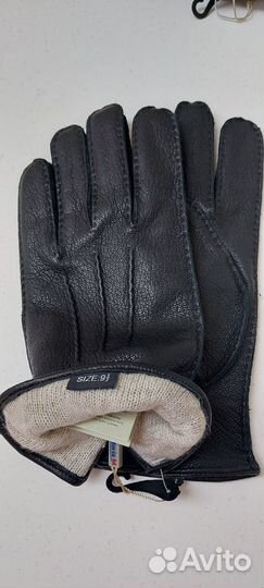 Мужские перчатки из кожи оленя отличного качества