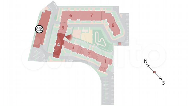 Квартира-студия, 25,1 м², 2/12 эт.