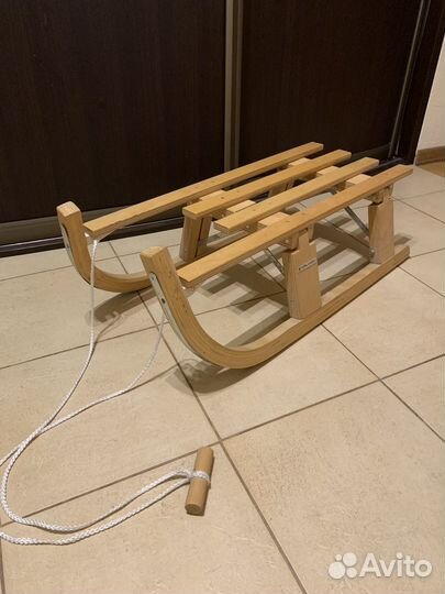 Санки деревянные детские