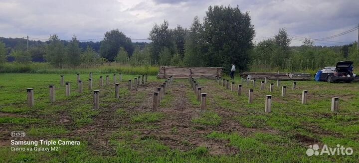 Монтаж жб свай