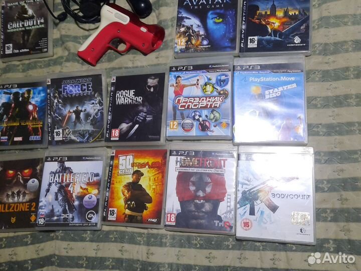 Sony PS3 камера,муф, пистолет под муф и игры