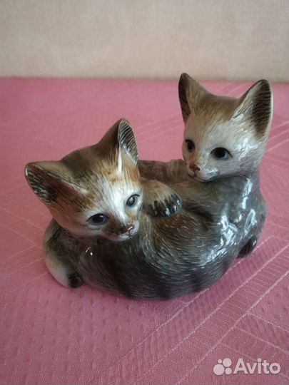 Статуэтка фарфор Германия Два котенка