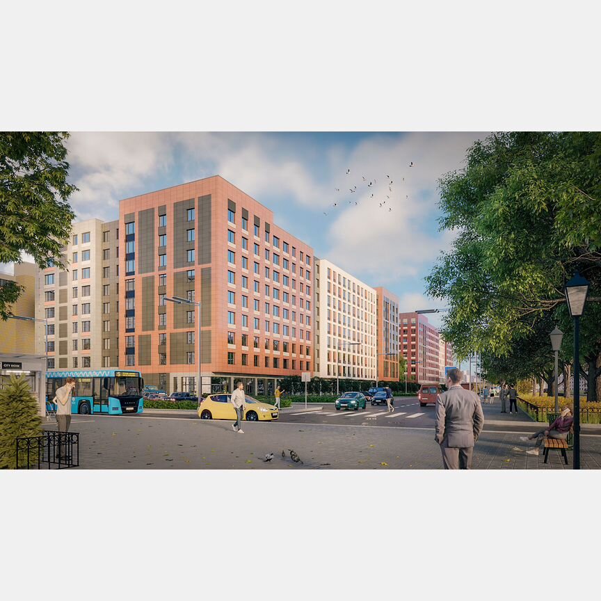 1-к. квартира, 35,9 м², 2/9 эт.