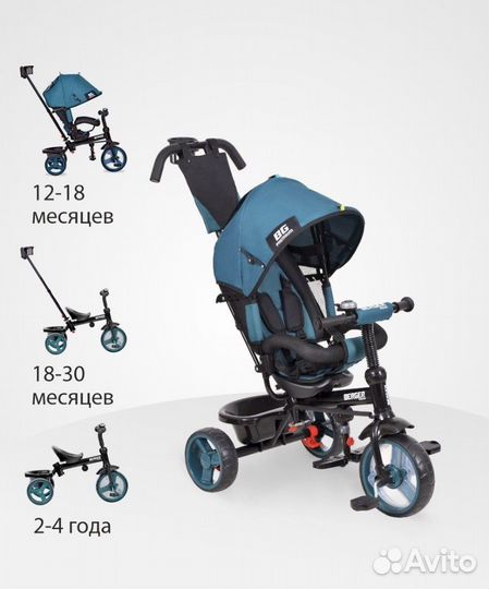 Детский велосипед с ручкой