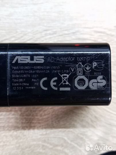 Зарядные устройства для планшета Asus TF300TG