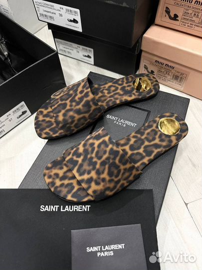 Шлепанцы Saint Laurent