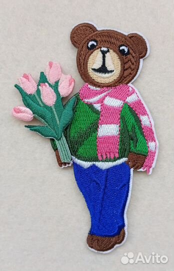 Мишки-вышитые нашивки,аппликации, наклейки,патчи