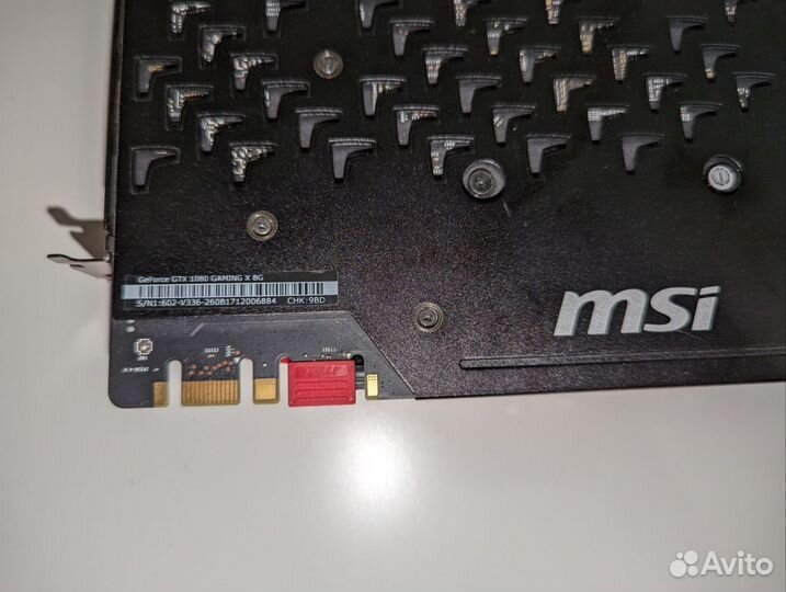Видеокарта MSI GTX 1080 8GB