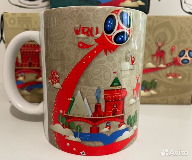 Набор 3 редких кружки Fifa. Чемпионат мира 2018