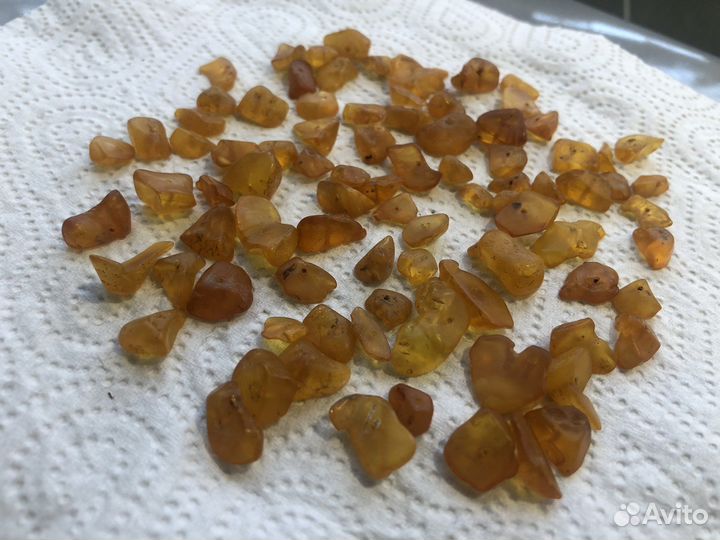 Янтарь от бус