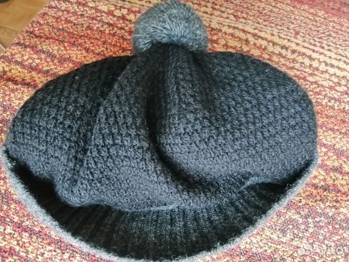 Вязанная шапка мужская р. 56-57