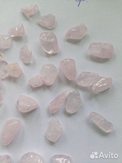 Розовый кварц - галтовка
