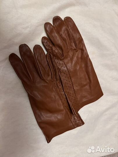 Перчатки кожаные