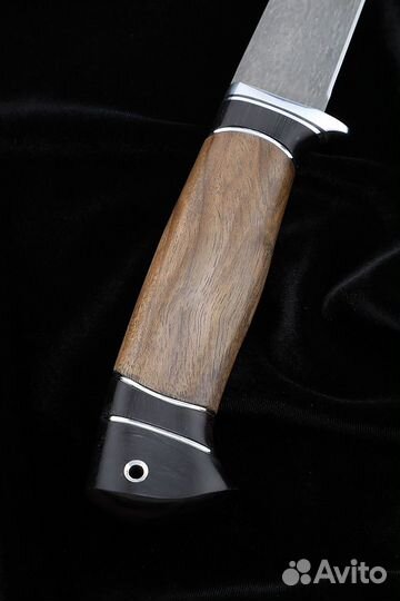 Филейный нож Касатка средний Х12мф граб орех