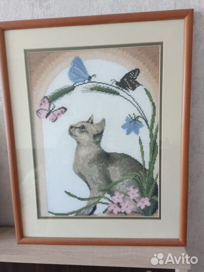 Картина вышивка крестом 2 шт