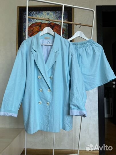 Костюм Пиджак и шорты, лён, Marina Mak