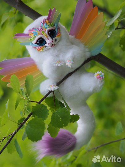 Дракон в смешанной технике