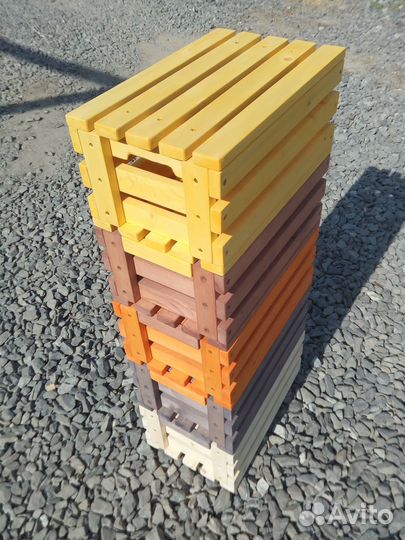 Ящики деревянные, декор, хранение