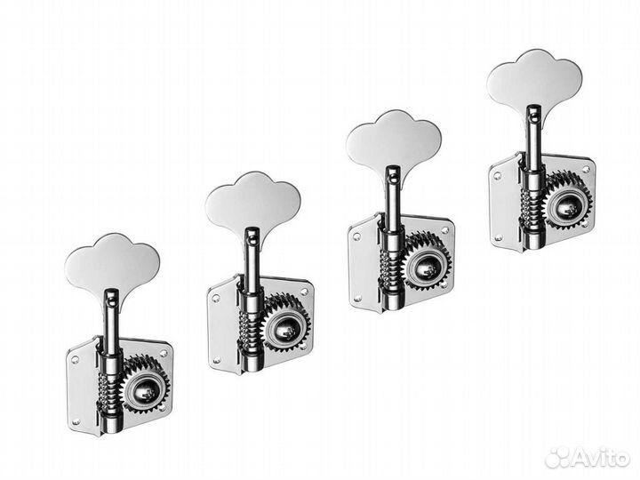 Колки для бас-гитары 4л Gotoh 3196NS-N-L4