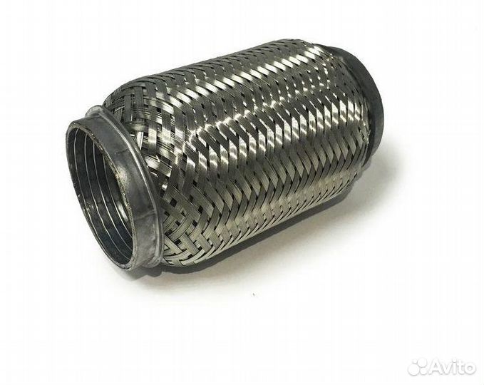 Гофра выпускная 76мм - длина 75мм interlock