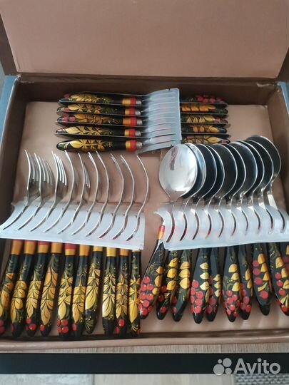 Столовые приборы хохлома СССР