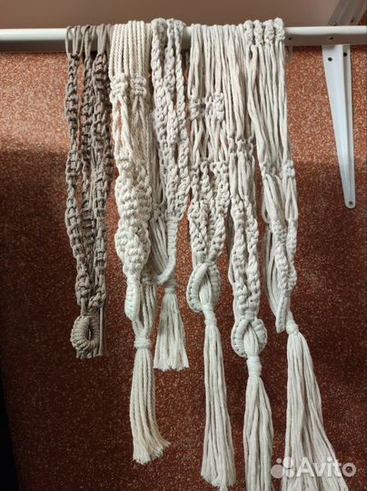 Кашпо подвесное макраме для цветов