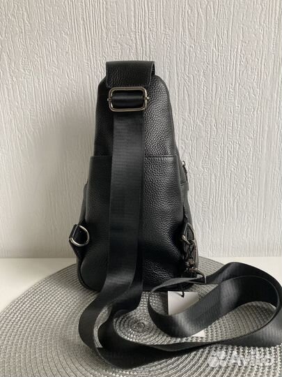 Мужская кожаная сумка Tommy Hilfiger lux sling