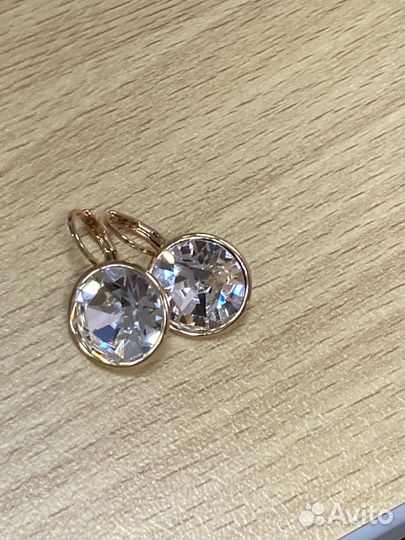 Серьги с кристалами swarovski