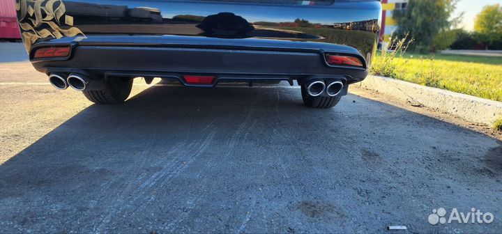 Диффузор на задний бампер priora с насаткой