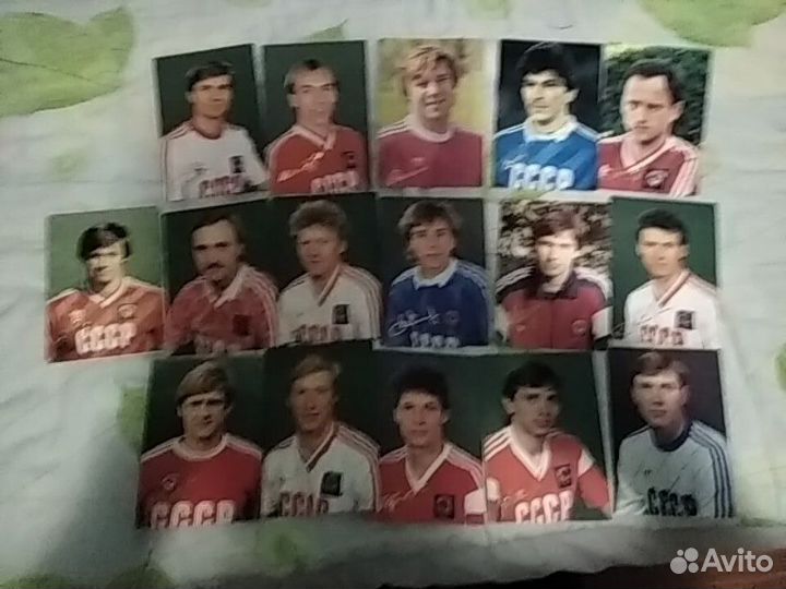 Открытки футболистов сборной СССР