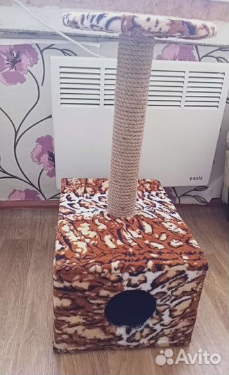 Домик когтеточка для кошек. Новая