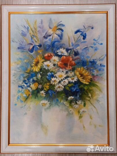 Картина маслом на холсте в раме