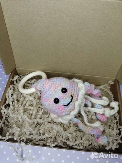 Вязаные погремушки ручной работы