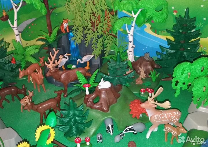 Коллекция Playmobil животные, растения