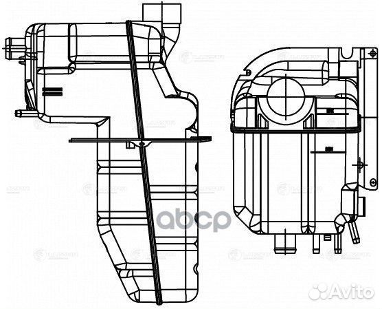 Бачок расширит. охл. жидкости LET 2810 luzar