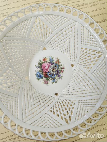 Блюдо конфетница сухарница фруктовница фарфор