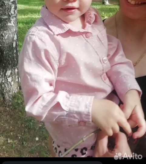 Рубашка на девочку 74