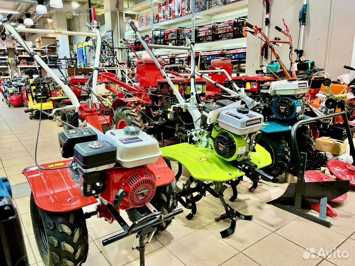 Мотоблоки бензиновые 9-13 лс + плуг+ фрезы