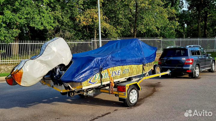 Катер «FishLine470»+прицеп+Yamaha50 + Suzuki2,5