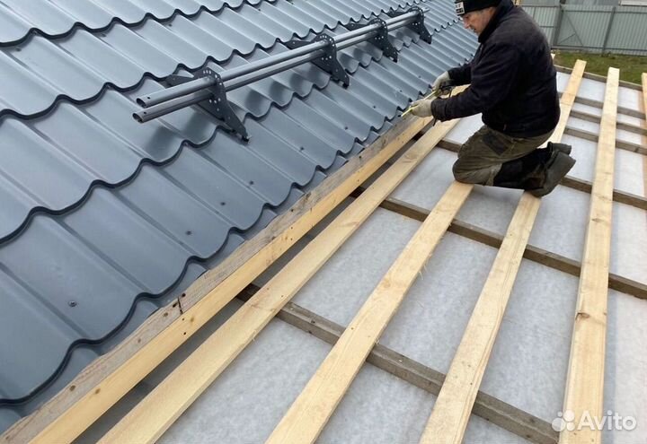 Замена крыши, ремонт крыши, кровельные работы