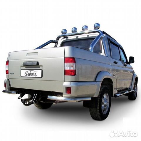 Защита заднего бампера UAZ pickup (2007)
