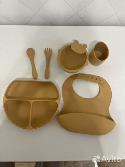 Набор посуды для кормления силиконовый
