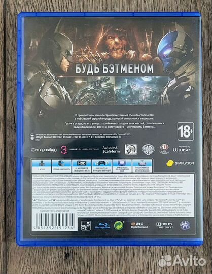 Диск ps4 Batman Рыцарь Аркхема