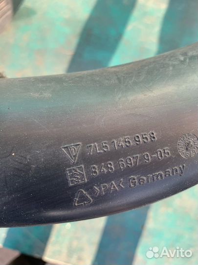 Патрубок интеркулера правый porsche cayenne 955